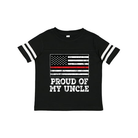 

Inktastic Firefighter Uncle Red LineFlag Gift Toddler Boy or Toddler Girl T-Shirt