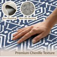 thumbnail image 5 of ODIKA 3'x5' White Geometric Handwoven Design Washable Accent Rug Intricate Diamond Pattern for Indoor/Outdoor for Bedside, Nursery Room, Pet Friendly & Non-Shedding, 5 of 6