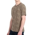 thumbnail image 2 of INSPIRE CHIC Men's T-Shirts Snake Print Regular Fit Breathable Short Sleeve Tee 42 Beige Black, 2 of 7