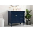 thumbnail image 6 of Elegant Decor Lexington 36" Solid Wood Single Bathroom Vanity in Vintage Mint, 6 of 7
