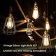 thumbnail image 4 of E27 Vintage Bulb ST64 Dimmable 40W Warm White 2200K,400lm, AC 220V, Retro Incandescent Bulb, E27 Vintage Filament Lamp, Pack of 3, 4 of 5