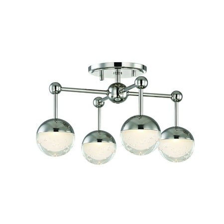 

Led Flush Mount 15.75 inches Wide By 10 inches High-Polished Nickel Finish Bailey Street Home 116-Bel-2972695