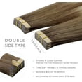 thumbnail image 3 of GFDYREE Extensions de Cheveux à Ruban WENNALIFE pour Femmes, 20 Pcs 50g 18 Pouces Ombré Brun Sable à Blond Platine Extensions de Cheveux à Ruban en Cheveux Humains Rallonge Cheveux Humain Lisse Cheveux Invisibles, 3 of 5