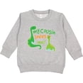 thumbnail image 2 of Inktastic My Cousin Loves Me Dinosaur Toddler Sweatshirt, 2 of 4