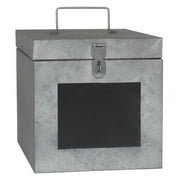 Stalwart Oversized 12 Inch Metal Storage Lock Box With Handle
