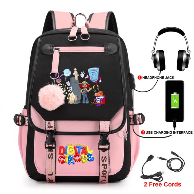 Magic Digital CircusAmazing Digital CircusBackpack Student Schoolbag Fashion Backpack 18 Average Size