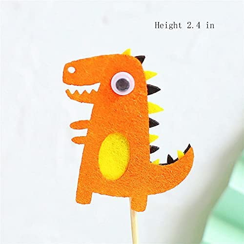 Lot De 54 Décorations De Cupcakes Sur Le Thème Des Dinosaures Sur Le Thème Des Animaux Jurassiques Pour Fête D'anniversaire Sur Le Thème Des Dinosaures Pour Garçons Et Filles