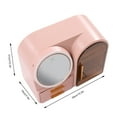 thumbnail image 2 of Cosmetics Storage Box Makeup Organizer with LED Light and Mirror Rechargea, 2 of 12