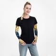 thumbnail image 5 of Xecao's Moonlit Golden Tree Peacock print Arm Sleeves offer cooling UV protection and sports compression for both men and women., 5 of 7