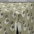 thumbnail image 4 of Floral Dog Crate Cover, Flowers Tiny Branches Leaves Dotted Blooms Pattern Garden Theme, Easy to Use Pet Kennel Cover for Medium Large Dogs, 35" x 23" x 27", Khaki Dark Brown Cream, by Ambesonne, 4 of 6