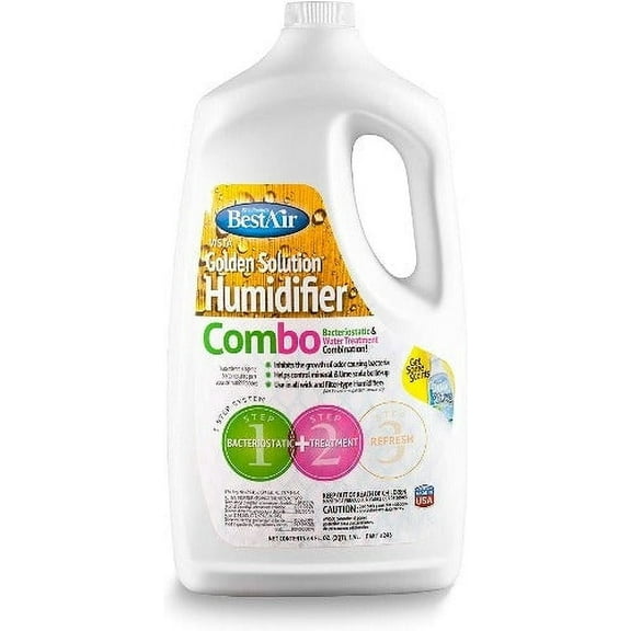 Best Air 246-PDQ 64 oz Bottle Of Golden Solutions Bacteriostatic Humidifier Water Treatment - Quantity of 1