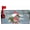 Cardinal, variant on 4th of July American Flower Mailbox Cover, Patriotic Red Blue 21" Lx 18" W Magnetic Mailbox Cover, USA Floral Standard Size Post Letter Box Wrap Decor, Independence Day Garden Yard Outdoor Decoration