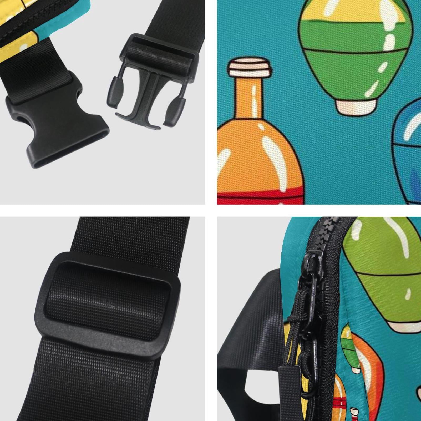 Bowling Versatile Lightweight Sling Bag Fanny Pack Cross Body Bag with Adjustable Extension Strap for Unisex