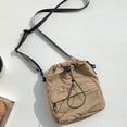 thumbnail image 4 of Bolsos de mujer Diseñador de lujo Monederos con cordón Mini bolso de moda (Caqui), 4 of 8