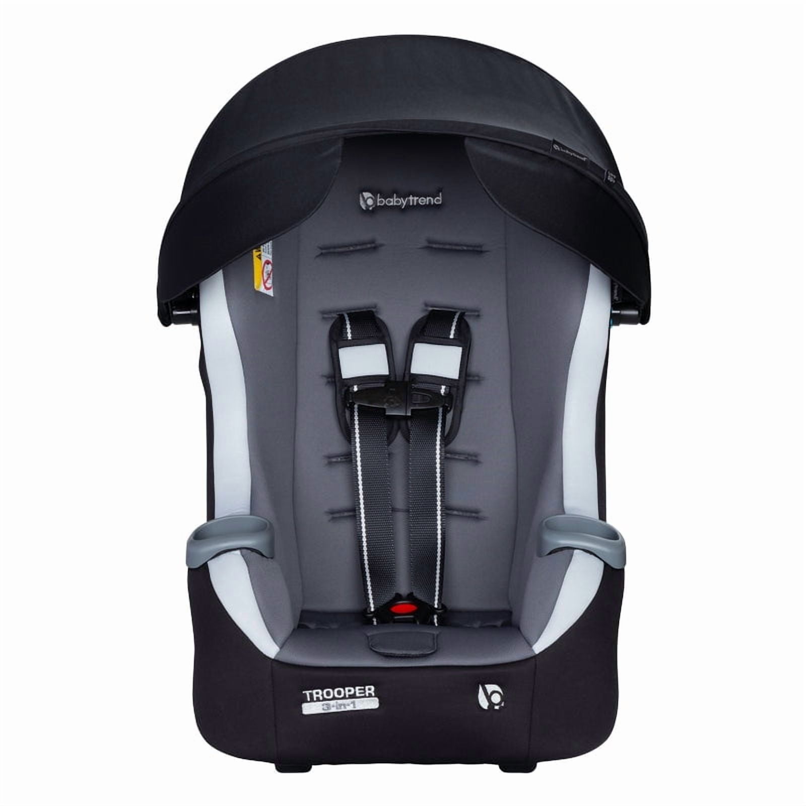Baby Trend Trooper PLUS 3-in-1 Convertible Car Seat with Canopy for Sun Protection - Dash Twilight