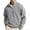 Gray002, variant on QHRMKOG Stand-Up Collar Sweatshirt for Men Solid Color Long Sleeve Sweatshirts Relaxed Fit Comfort Hoodie Fall Fashion Tops Black S