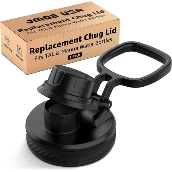 Jmoe USA Replacement Lid For Tal Ranger Pro and Manna Water Bottles | Fits 18, 26, 40, 64 oz Sizes | Shatter Resistant Material | Made of Food-Grade Plastic & Silicone | Easy Twist Cap (1-Pack)