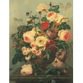 thumbnail image 2 of Unknown 15x18 White Modern Wood Framed Museum Art Print Titled - Antique Floral Vase, 2 of 4
