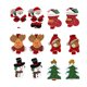 thumbnail image 1 of 12 X Clavijas de Pinzas para Portatarjetas Clips para fotografía Tema Navideño Arte de Bricolaje Macarena Clips Pinzas Patrón Navidad Madera, 1 of 8