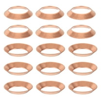 Uxcell Flare Gasket, 15 Pcs Fit for 5/8" Tube Size 45 Degree Copper Flared Pipe Fittings for Air Conditioner Refrigeration Accessories