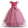 thumbnail image 2 of KAWELL Girl's Ball Dress Lace Embroidered Tulle Flower Princess Party Beauty Dress, 2 of 6