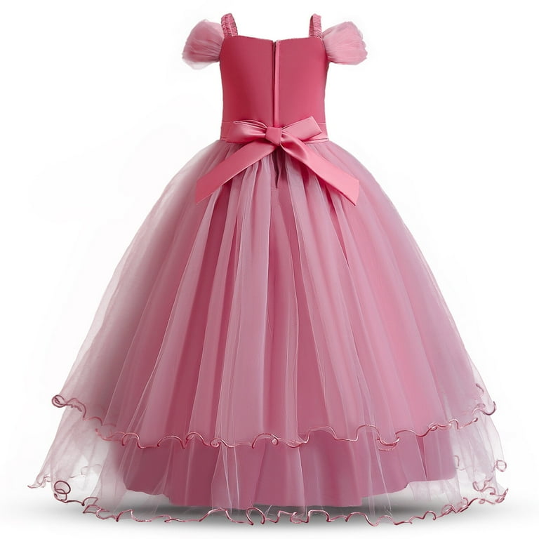 blue dress for baby girl Big Puffy Skirt Ball Gown Strapless Wedding Dresses for Outdoor White / 6
