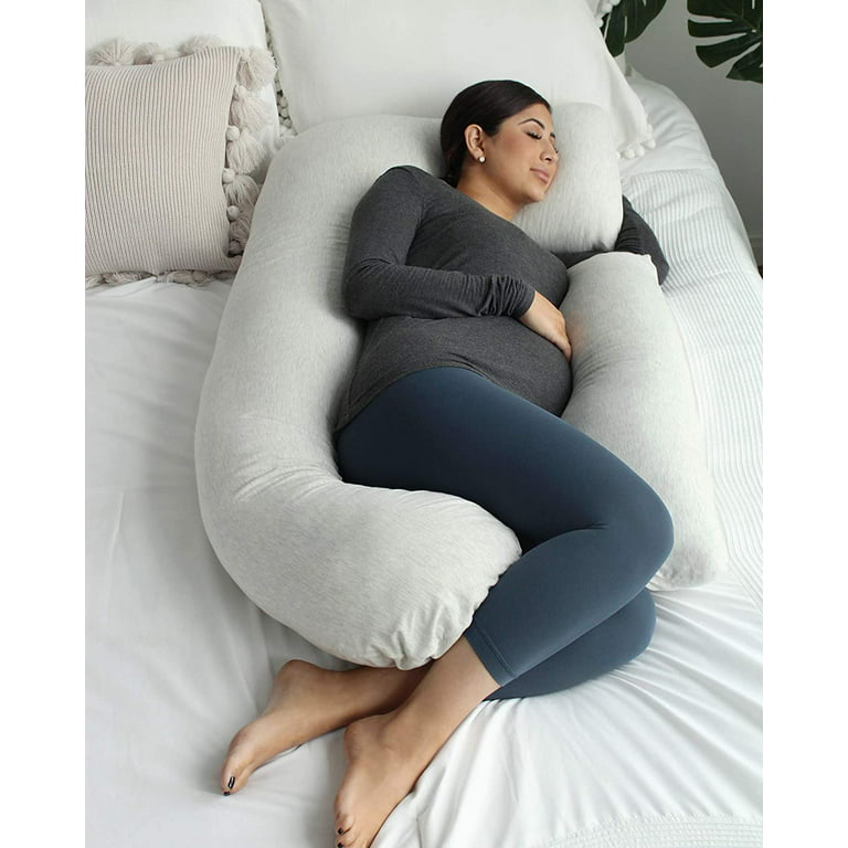 Pregnancy Pillow for Sleeping,Maternity Body Pillow for Pregnancy  Women,Pregnancy Support Pillow for Back, Hip Pain, Apricot