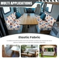 thumbnail image 3 of XYZCANDO Snowflake RV Dinette Cushion Covers Stretch Camper Cushions Cover Replacement Couch Cushion Slipcovers Washable Loveseat Slipcovers for Travel Trailer Couch, 3 of 7