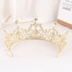 thumbnail image 3 of Zhuge Tiara de boda para novia, diadema de princesa, corona nupcial, joyería para el cabello con diamantes de imitación de cristal, decoración para novia, cumpleaños, graduación, boda (blanco), 3 of 4