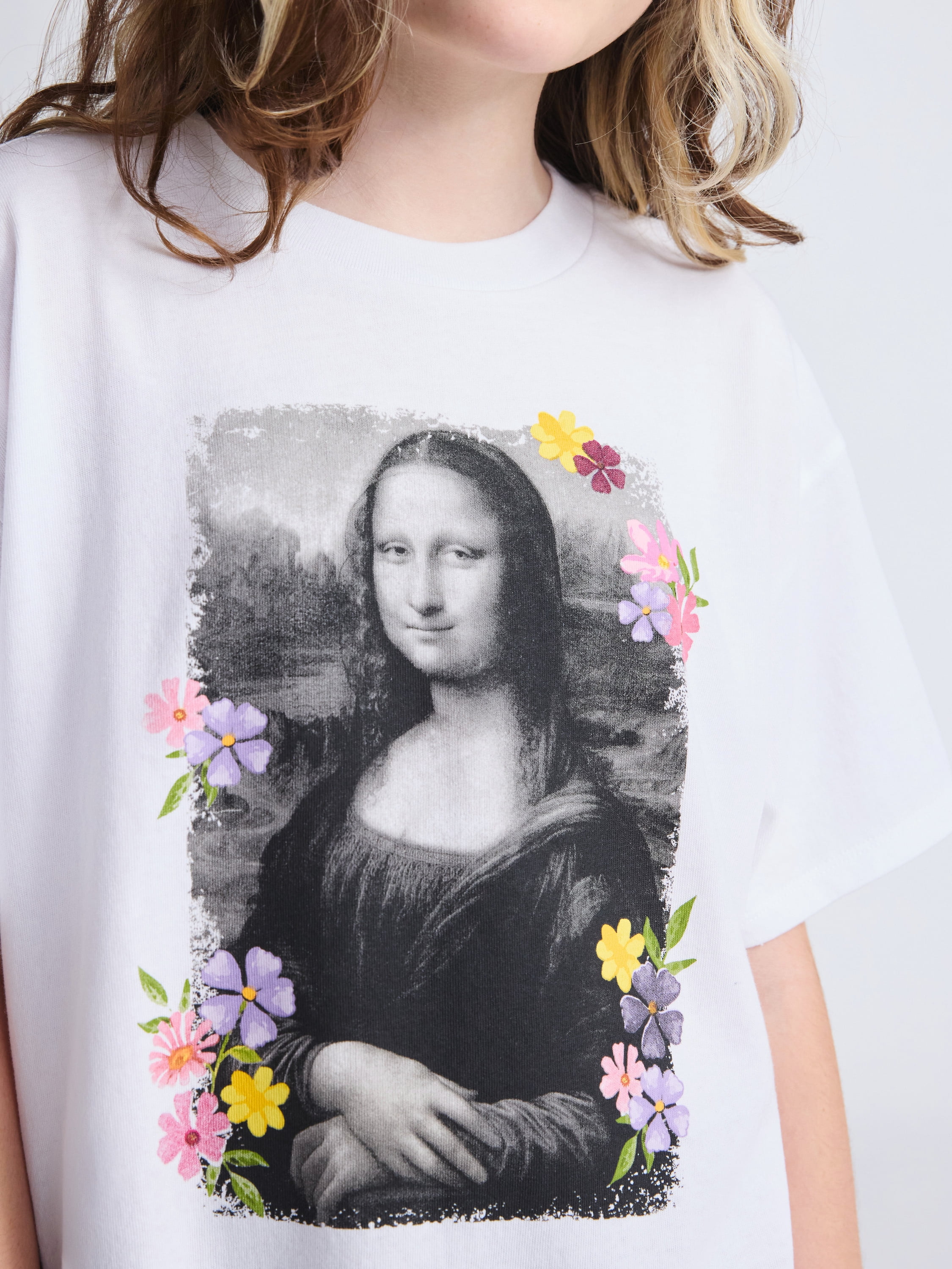 Weekend Academy Girls Short Sleeve Boxy Graphic T-Shirt, Sizes 4-18