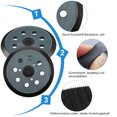 thumbnail image 2 of Becaristey Rubber Campabilty Guaranteed Sander Sand Pad Replacement Sanding Backing Plates 1Set, 2 of 6