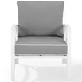thumbnail image 3 of Crosley Kaplan Patio Arm Chair in Gray and White, 3 of 13