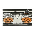 thumbnail image 2 of Kitchen Rug Set Of 2 Anti Fatigue Kitchen Mats for Floor,Cute Ghost Bat Pumpkin Halloween Stripe Rug for Kitchen Floor for Bathroom,Room Door (47x17+30x17 Inches), 2 of 7