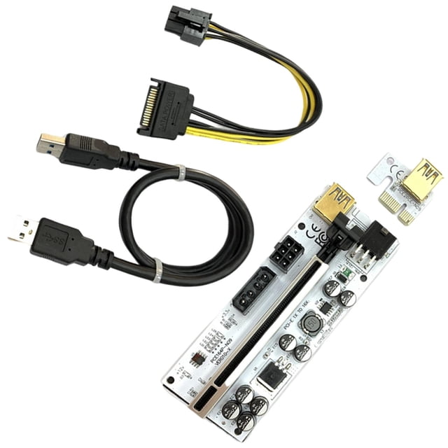 Tarjeta vertical PCI-E Extensor 1x a 16x para Tarjeta gráfica jinwen VER010-X Cable de ranura negro