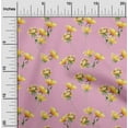 thumbnail image 1 of oneOone Cotton Poplin Twill Light Pink Fabric Flower & Leaves Watercolor Sewing Fabric By The Yard Printed Diy Clothing Sewing Supplies 56 Inch Wide, 1 of 4