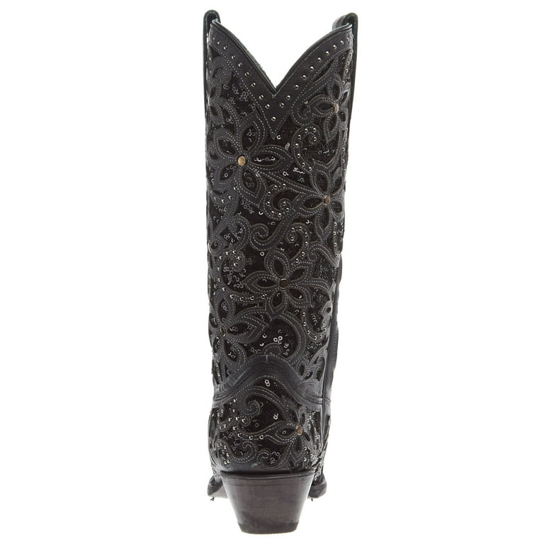 Corral black sequin inlay boots 2025
