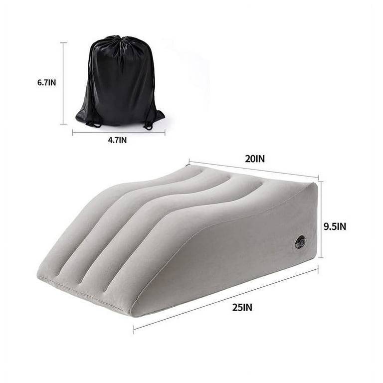 Inflatable Leg Elevation Pillows, Leg Pillow for Elevation Blood Circulation, Wedge Pillow for Legs Swelling After Surgery, Travel Inflatable Pillow