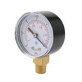 2X 0-1Bar 50mm Water Pressure Gauge Meter 1/4 Inch NPT Thread Manometer ...