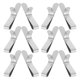 thumbnail image 1 of Luxshiny 12Ud Clips Para De Pastel De Acero Inoxidable Clips Ajustables Para Repostería En Casa Color Plata, 1 of 8