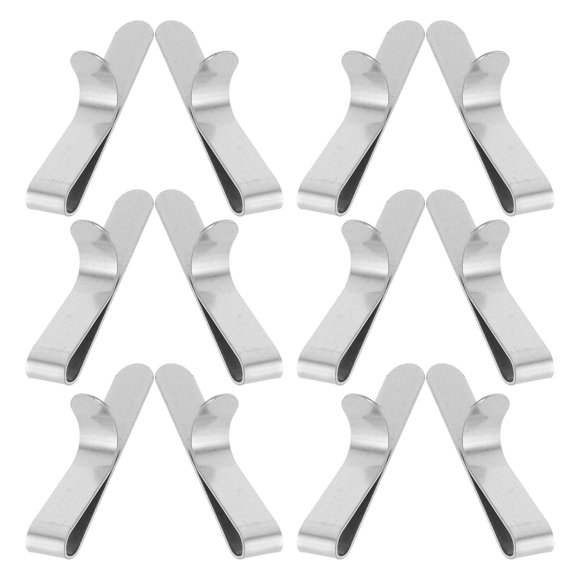 Luxshiny 12Ud Clips Para De Pastel De Acero Inoxidable Clips Ajustables Para Repostería En Casa Color Plata