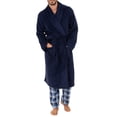 thumbnail image 1 of IZOD Men's Comfort-Soft Fleece Robe, Navy, XX-Large-3X-Large, 1 of 4