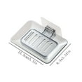 thumbnail image 2 of Binwennn Air Conditioner Drying Rack Roll up Drying Rack Kitchen Utensils Set Perforated Wall Hanging Soap Dish Soap Dish Soap Dish Bathroom Soap Dish, 2 of 3