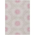 thumbnail image 2 of Addison Rugs Chantille Indoor/Outdoor Transitional Circles Pink Washable Rectangle Rug, 9' x 12', 2 of 6