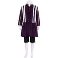 thumbnail image 5 of Men's Medieval Court Lord Cloth Renaissance Robe Coat Pants Hat Outfit, 5 of 8