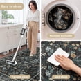 thumbnail image 6 of CHAKME 48" X 60" Dark Botanical Protective Flooring Office Chair Mat Hardwood Floor Tile Floor Heavy Duty Desk Chair Mat Carpet Anti Slip Office Floor Mat Rolling Chairs Low Pile Under Desk Rug, 6 of 8
