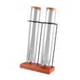 thumbnail image 4 of Luzkey Coffee Bean Container Sturdy Coffee Bean Cellars Desktop Decoration Airtight Glass Tube with Wooden Base for Kitchen Cafes Restaurant double tube, 4 of 8