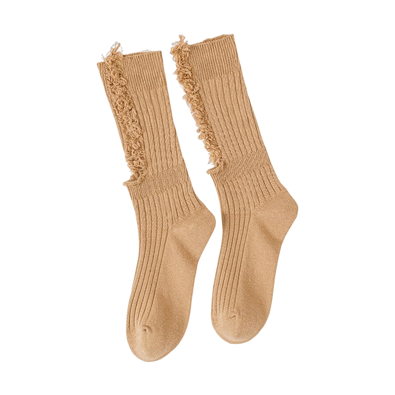 1 Pair Women Stockings Solid Color Breathable Cotton Sweat Absorption