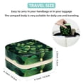 thumbnail image 5 of St. Patrick's Day Travel Portable Square Necklace Organizer Jewelry Box Earring Holder for Girls and Women - Store Rings, Earrings, Necklaces, Bracelets, and More, 5 of 6
