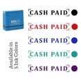 thumbnail image 7 of Printtoo Cash Paid Self Inking Rubber Stamp Pre-Inked Office Stamp- Home Office Business Stationery, Blue- 42 x 9 mm, 7 of 7