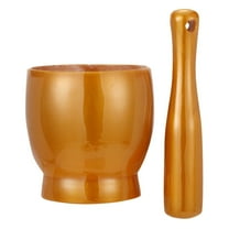 Pedty Wooden Mortar and Pestle Grinder/Chopper for Herbs, for Garlic Press, Coffee Grinder, Herb Spice Masher, Ginger Crusher, Spice Grinding, Spices and Kitchen Usage, Hand Carved - Natural